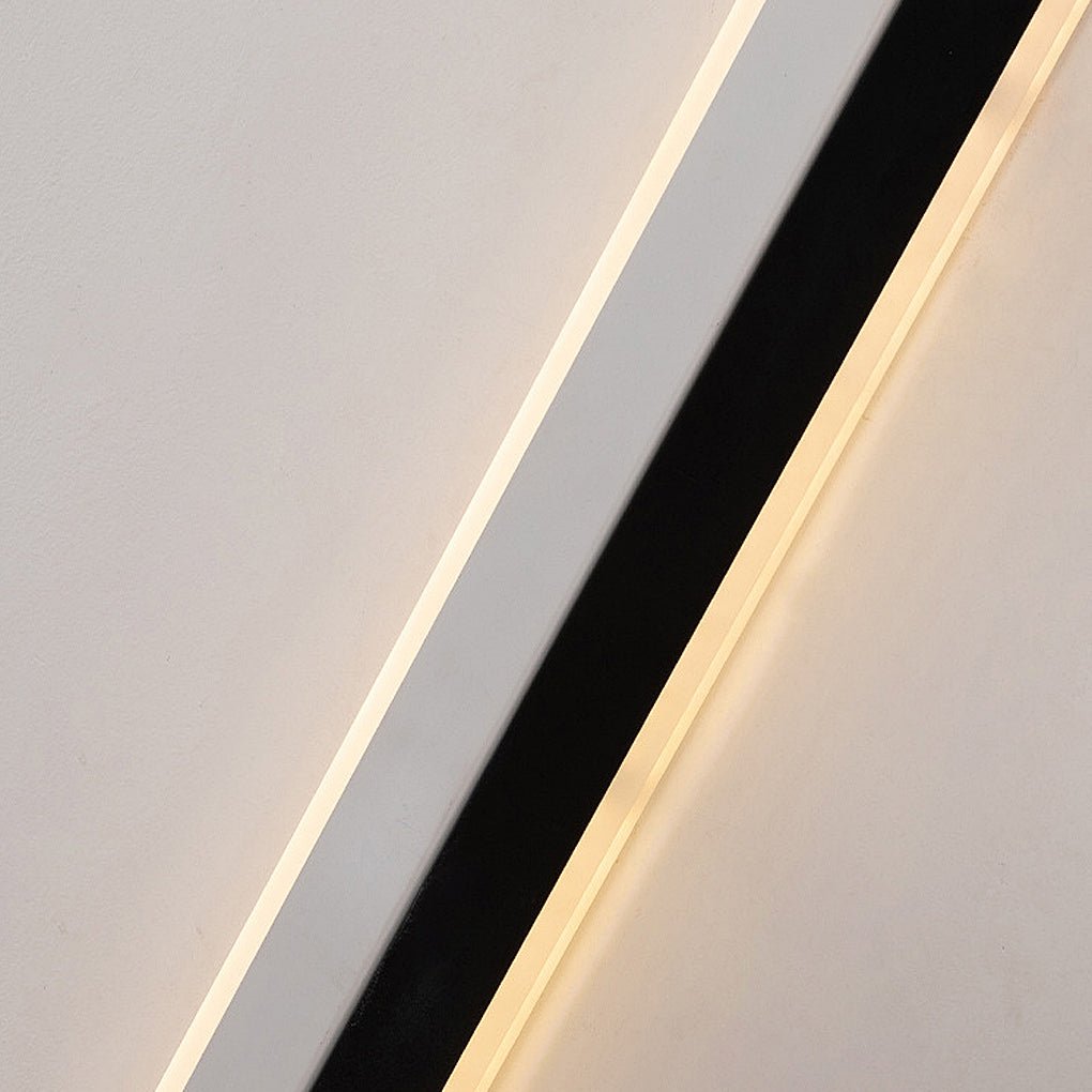 Vägglampa Modern Svart Akryl Remslampa Carvallo