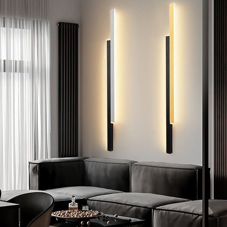 Vägglampa Modern Svart Akryl Remslampa Carvallo