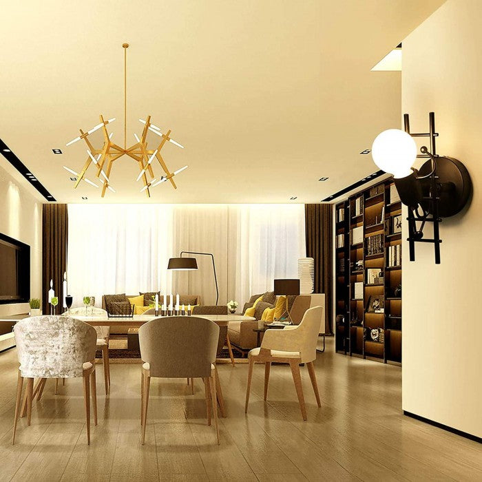 RetroBeam – Elegant Retro Vägglampa för Personligt Anpassad Hem Décor Carvallo