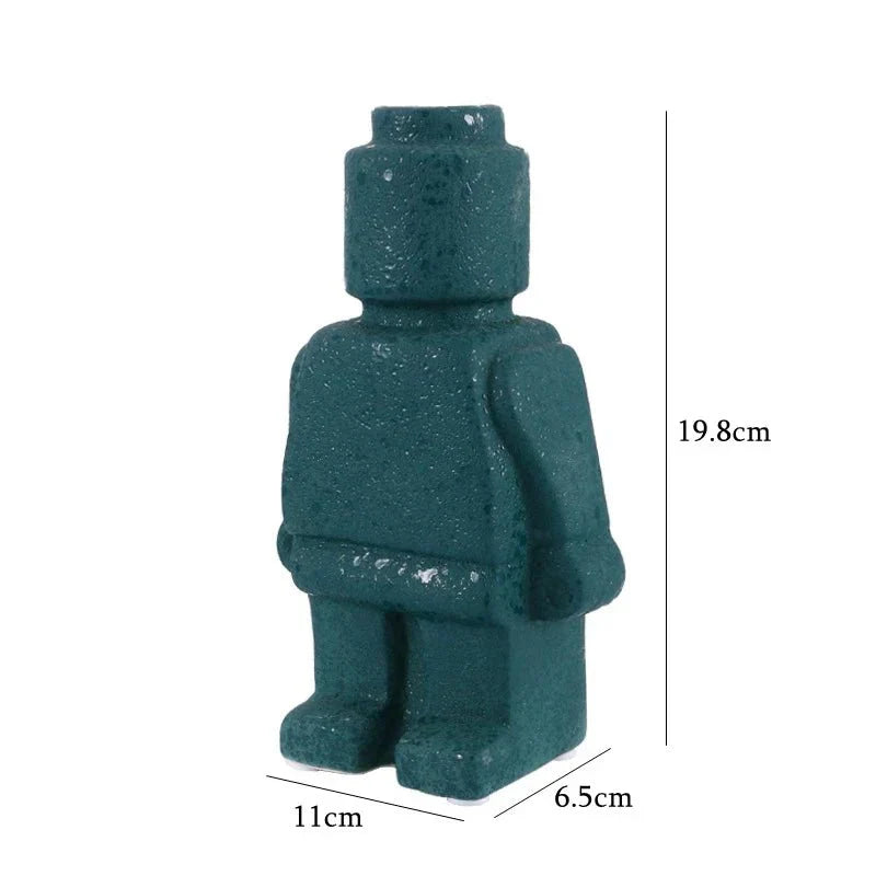 Carvallo – Modern Keramisk Robot Vas för en Lekfull Accent Carvallo