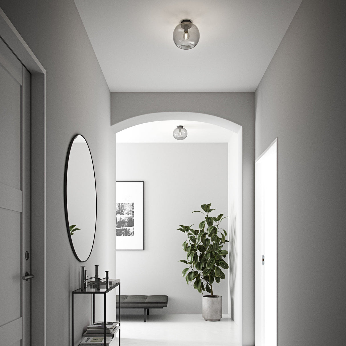 Luxora Alton Taklampa Modern Glas Skärm Armatur Carvallo