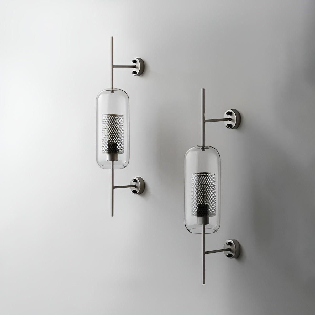 SleekGlass Lampa - Nordisk Elegant Glass Vägglampa för Modern Inredningsdesign Carvallo