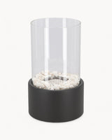 Carvallo – Elegant Oljelampa av Metall och Glas med Öppen Låga Carvallo