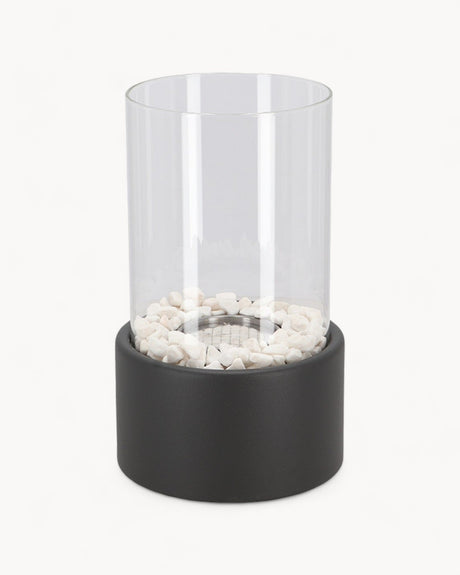 Carvallo – Elegant Oljelampa av Metall och Glas med Öppen Låga Carvallo