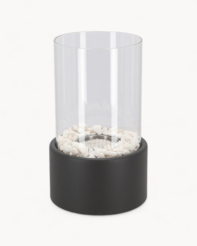 Carvallo – Elegant Oljelampa av Metall och Glas med Öppen Låga Carvallo