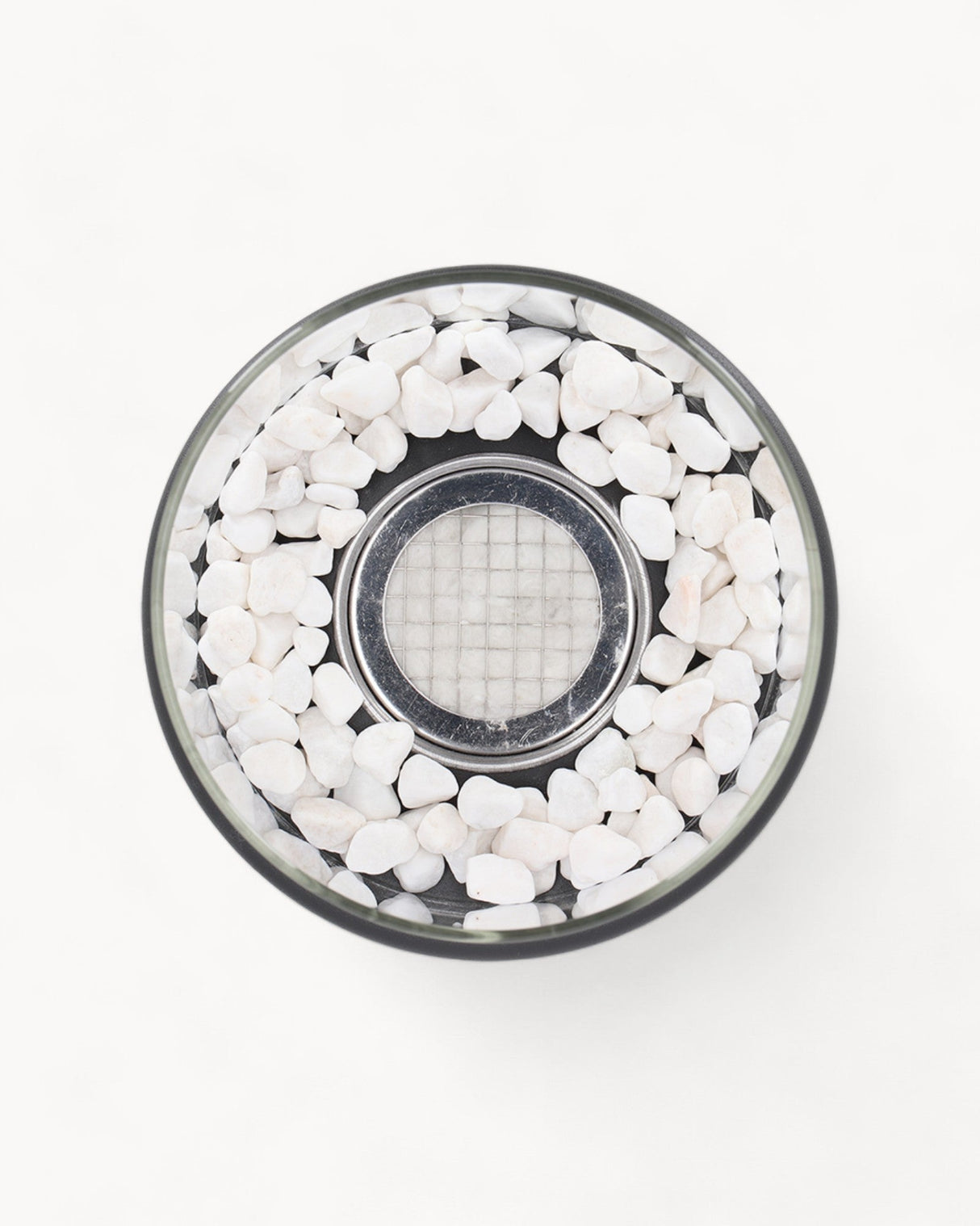 Carvallo – Elegant Oljelampa av Metall och Glas med Öppen Låga Carvallo