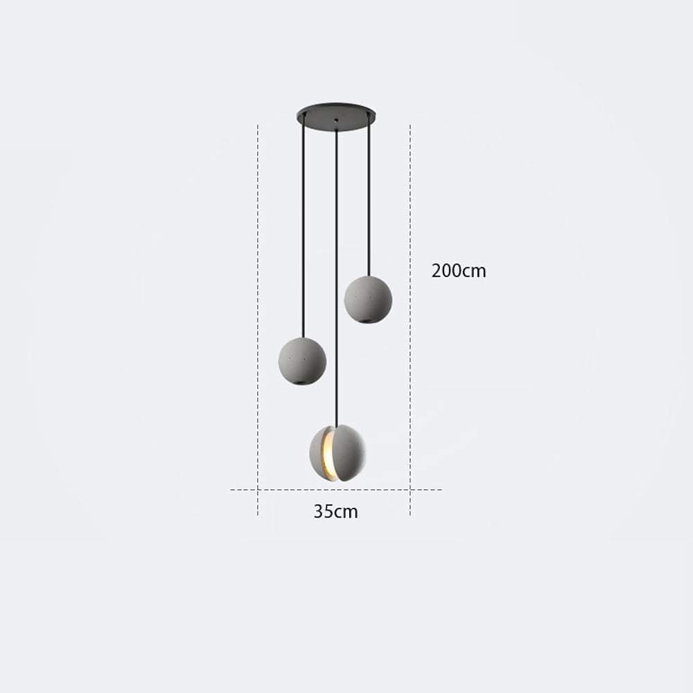 RetroCeram - Unik Vintage Keramisk LED Taklampa Carvallo