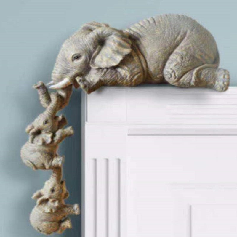 OllyLift – Elephants familj staty med symbolisk design och skulpturell charm Carvallo