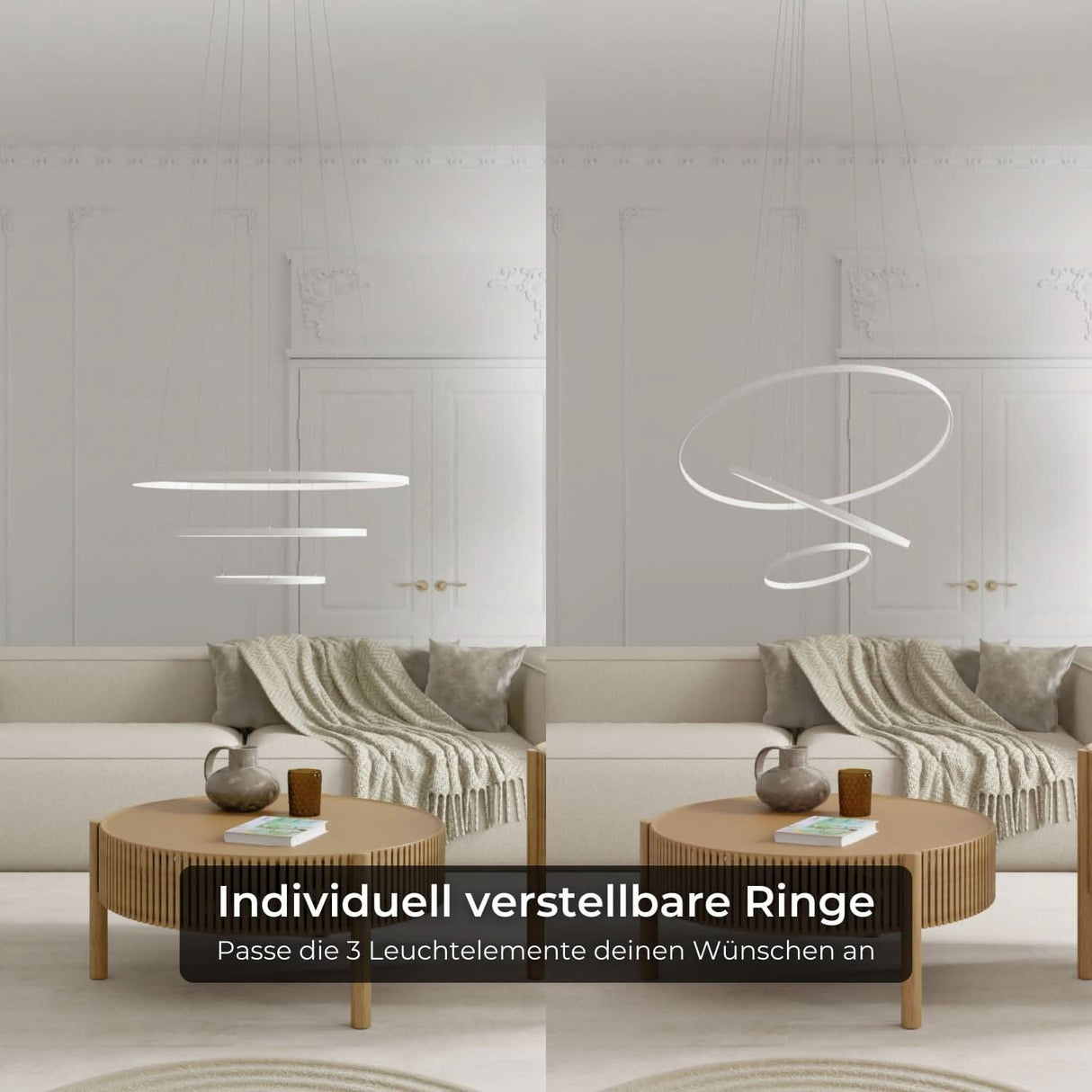 Omeva Designer Ring Pendellampa Carvallo