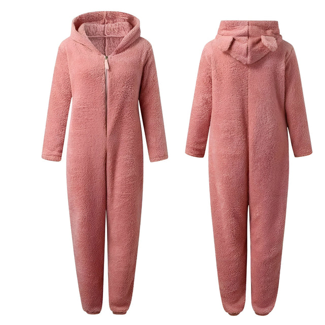 HugCloud Onesie – Mjuk fleece hoodie jumpsuit Carvallo