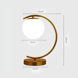 StellarSphere Light – Lyxig glaskula bordslampa med träbas Carvallo