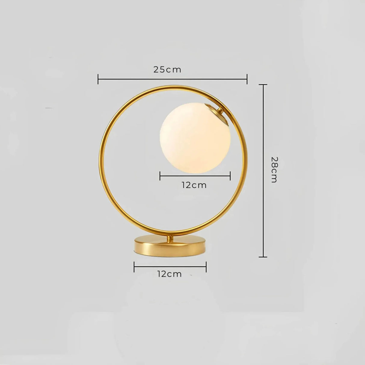 StellarSphere Light – Lyxig glaskula bordslampa med träbas Carvallo