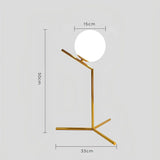 StellarSphere Light – Lyxig glaskula bordslampa med träbas Carvallo