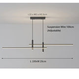 LumiLine – Modern LED Linear Taklampa med Justerbar Höjd och Dimmer Hemnix