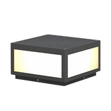 Solar Black Utomhus LED Stolplykta Carvallo