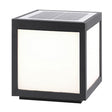 Solar Black Utomhus LED Stolplykta Carvallo