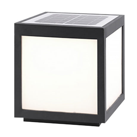 Solar Black Utomhus LED Stolplykta Carvallo