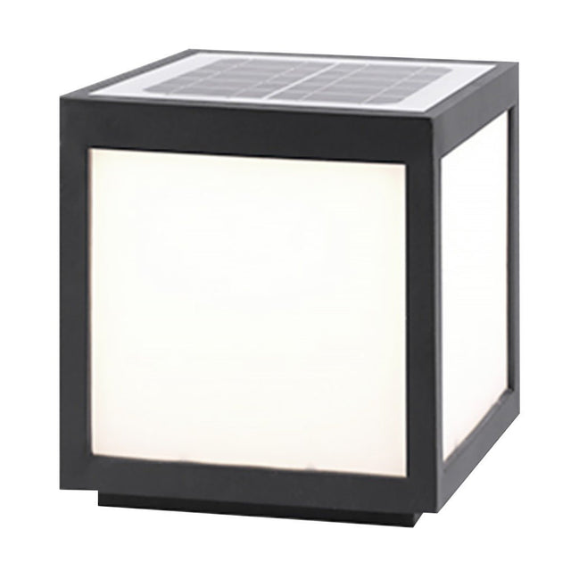 Solar Black Utomhus LED Stolplykta Carvallo