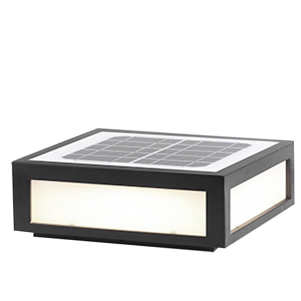Solar Black Utomhus LED Stolplykta Carvallo