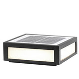 Solar Black Utomhus LED Stolplykta Carvallo