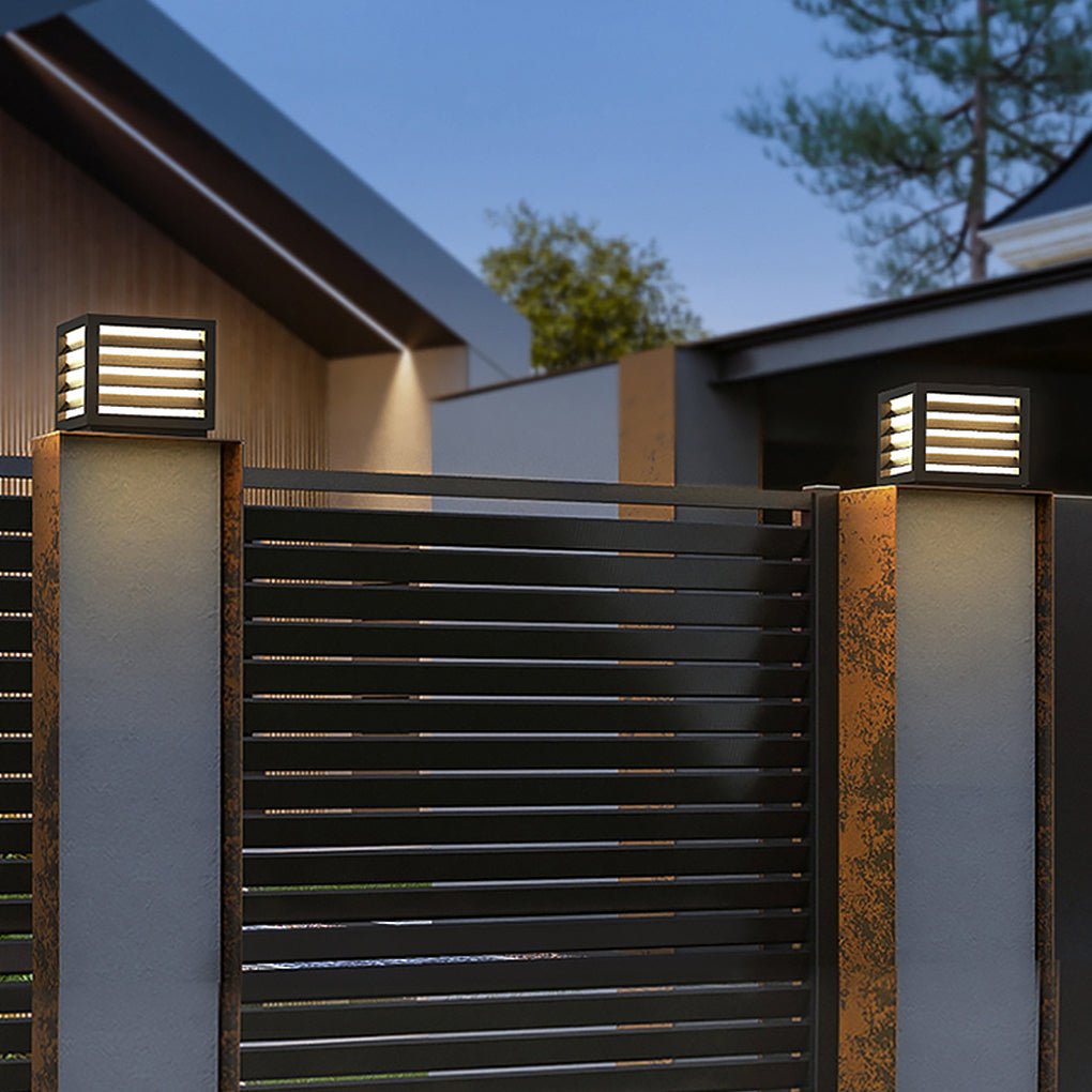 Utomhus Trädgård Stolplykta med Solar LED Carvallo