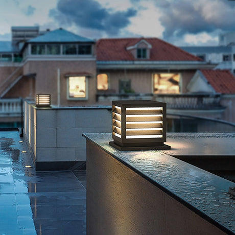 Utomhus Trädgård Stolplykta med Solar LED Carvallo