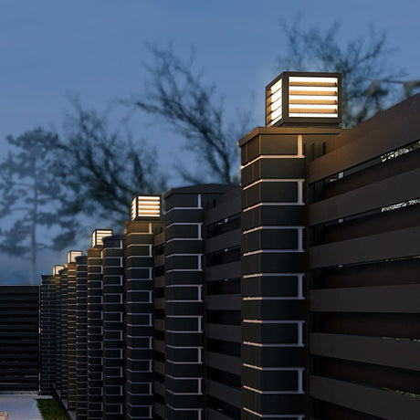Utomhus Trädgård Stolplykta med Solar LED Carvallo