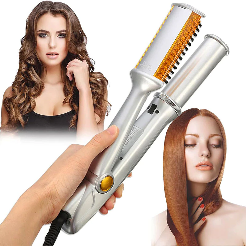 Luxora Professional 2 i 1 Rotating Iron Hair Brush Carvallo