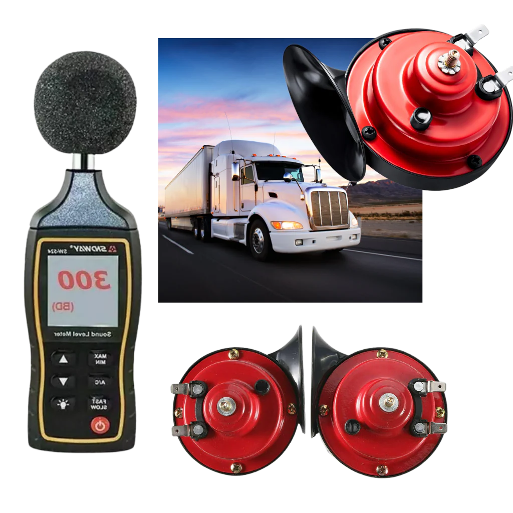 Luxora Kraftfulla Lastbilshorn för Bilar Högt 300dB Snigelhorn Carvallo