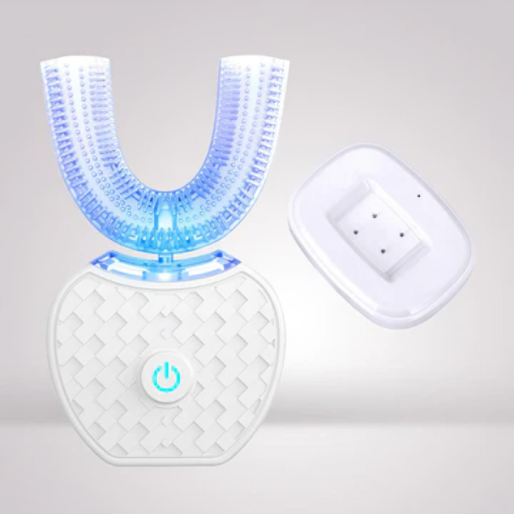 Elektrisk tandborste med blått ljus blekning Carvallo