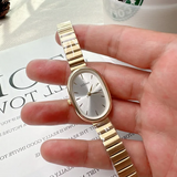 Royaleva Lyx Oval Kvinno Quartz Klocka (Rostfritt Stål) Carvallo