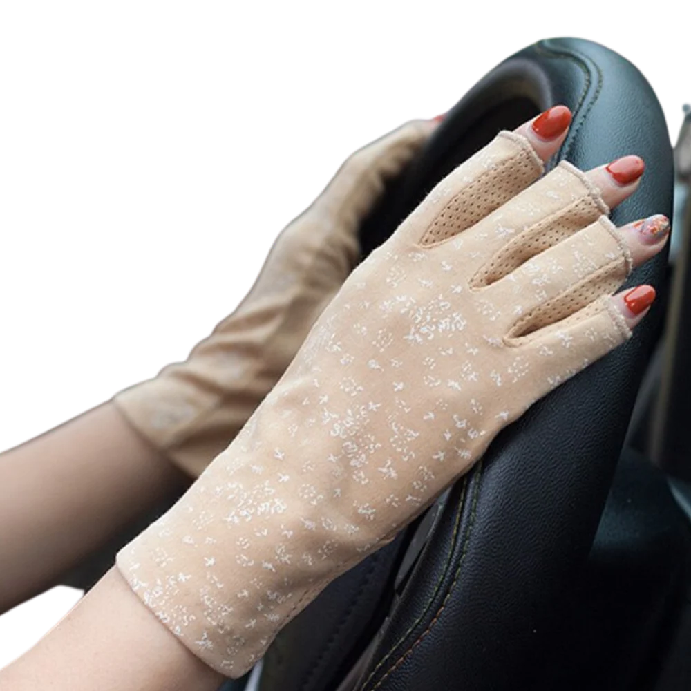 Luxora Stiliga UV-Skyddande Bomullshandskar för Solskydd Carvallo