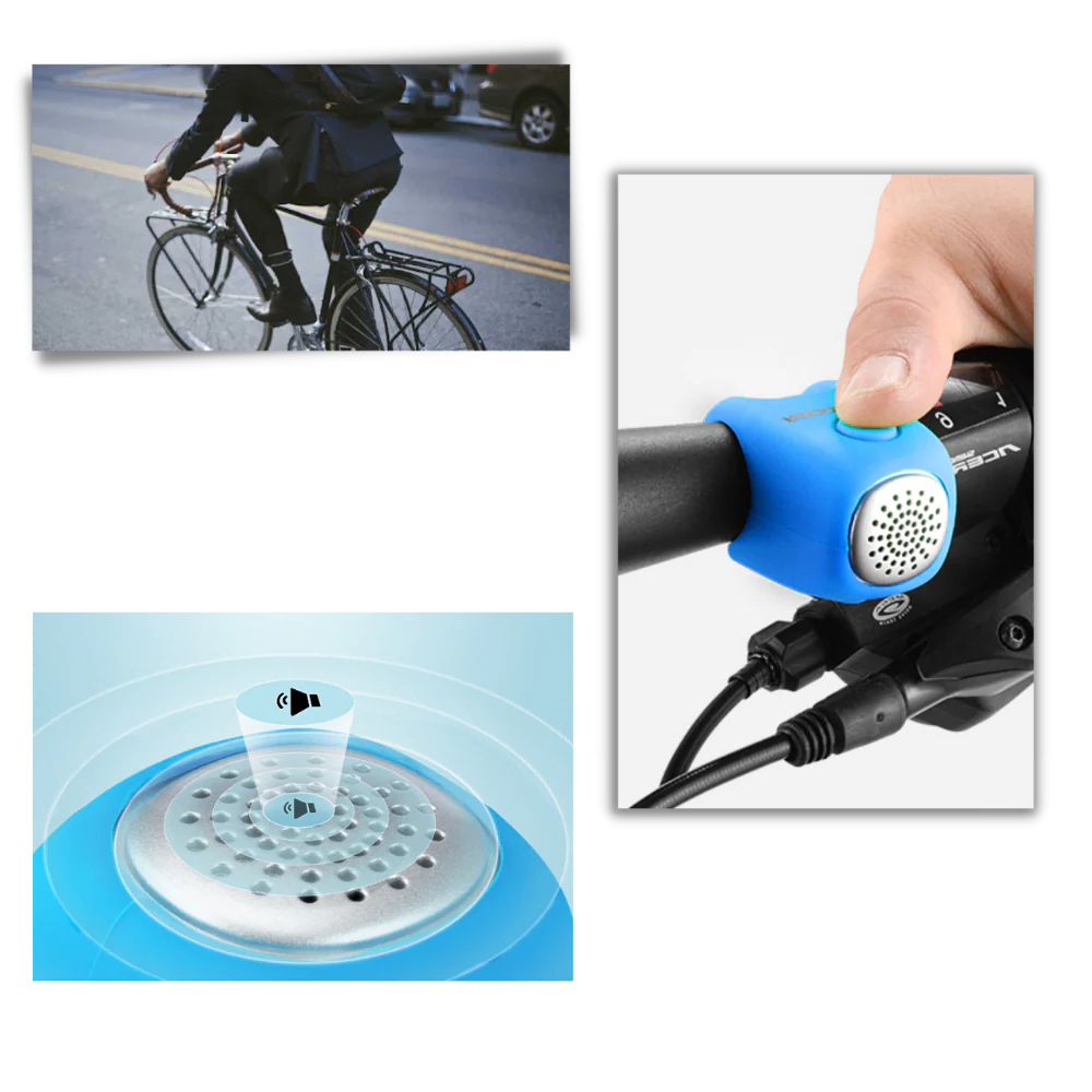 RoyaleGlow Stark Cykelpipa Vattentät 110 dB Ringsignaler Carvallo