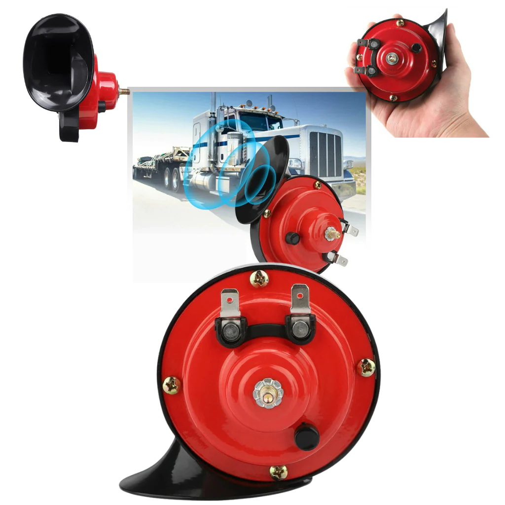 Luxora Kraftfulla Lastbilshorn för Bilar Högt 300dB Snigelhorn Carvallo