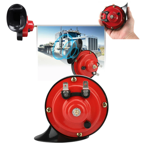 Luxora Kraftfulla Lastbilshorn för Bilar Högt 300dB Snigelhorn Carvallo