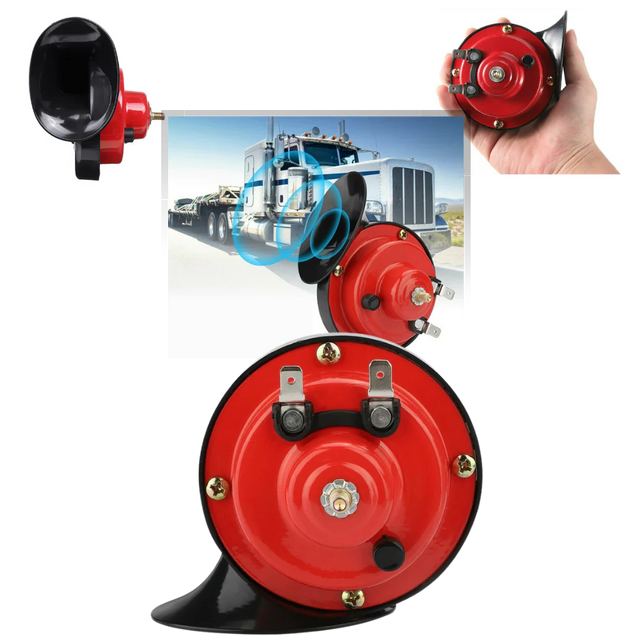 Luxora Kraftfulla Lastbilshorn för Bilar Högt 300dB Snigelhorn Carvallo