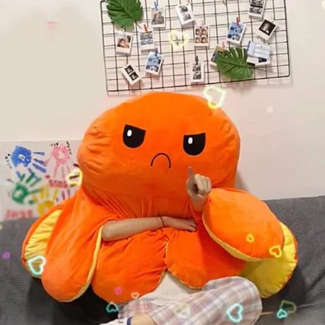 Royaleva Bläckfisk Pl plush Kramvänlig Mjuk Leksak för Barn Carvallo