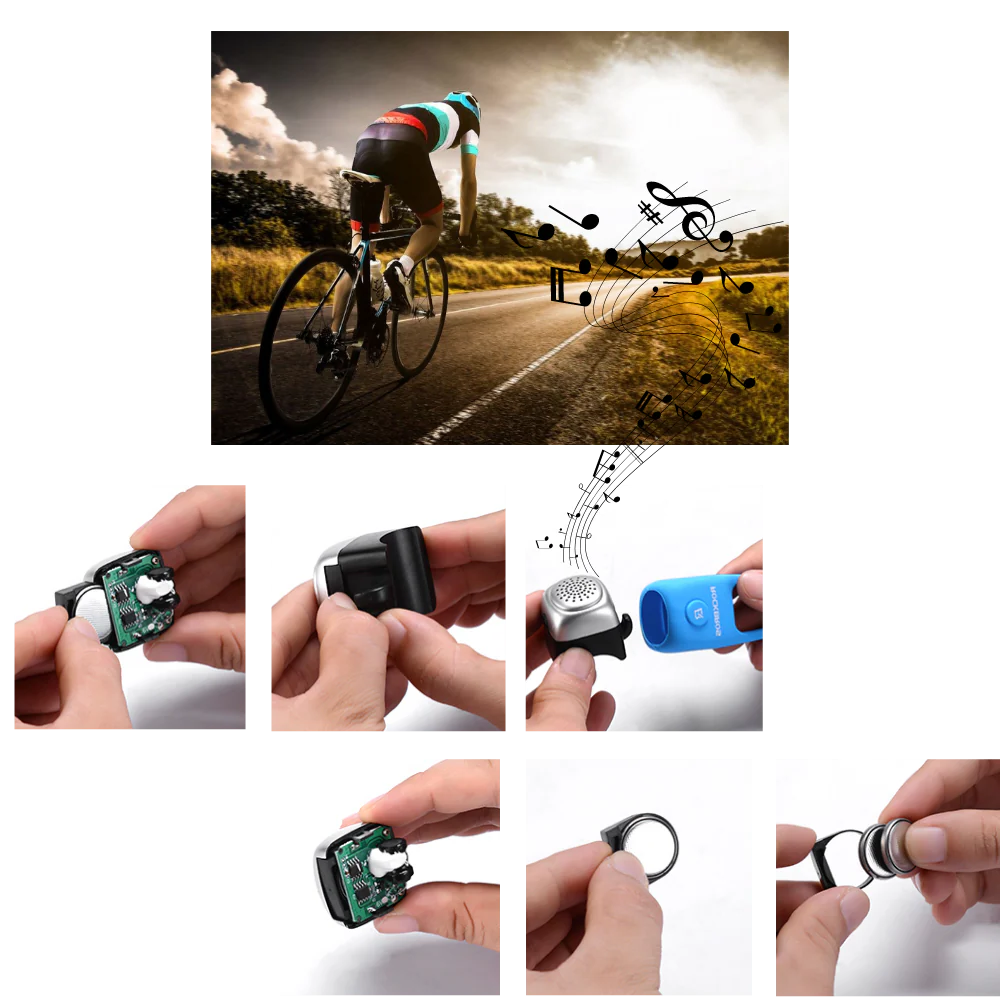 RoyaleGlow Stark Cykelpipa Vattentät 110 dB Ringsignaler Carvallo