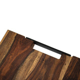 Pure Rosewood Serveringsbräda med dubbla metallhandtag 40 x 30 cm – Elegant & Mångsidig från OVAL Kitchenware Carvallo