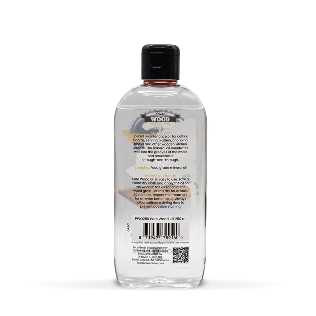 Pure Wood Skärbräde-Oljan – 100 ml | Långvarigt skydd & Naturlig glans för köksredskap i trä Carvallo