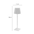 Elegant LED-bordslampa med batteri Carvallo