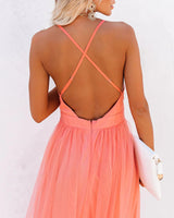 Dam Långklänning Elegant Silhuett i Polyester för Fest-Kvinnors Klänningar-Bellasverige-Hemnix