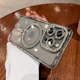 Glitter Diamant Telefonskal-Accessories-Hemnix-Silver-För iPhone 15 ProMax-Hemnix