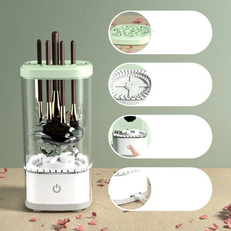 Automatisk Makeup Pensel Rengörare Carvallo