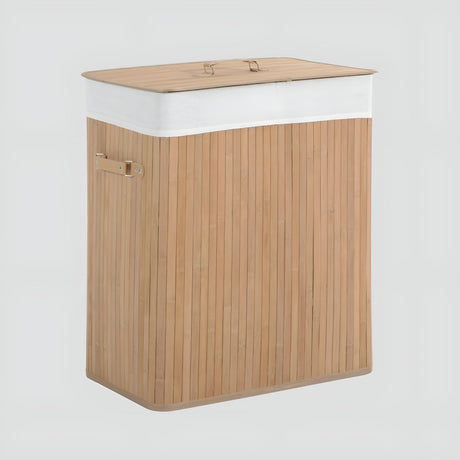EcoTidy Korg – Bambu Tvättkorg med 2 Fack Carvallo