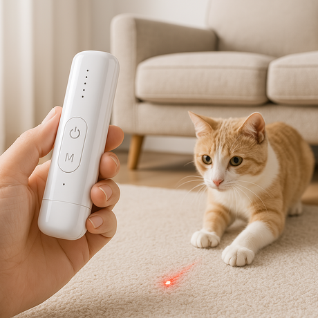 Katt Laser Leksak Uppladdningsbar Interaktiv Husdjur Teaser Carvallo