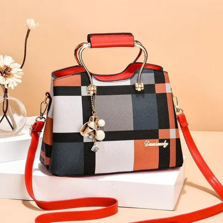 Crossbody-väska i rutigt mönster för kvinnor-Bags-Hemnix-Hemnix