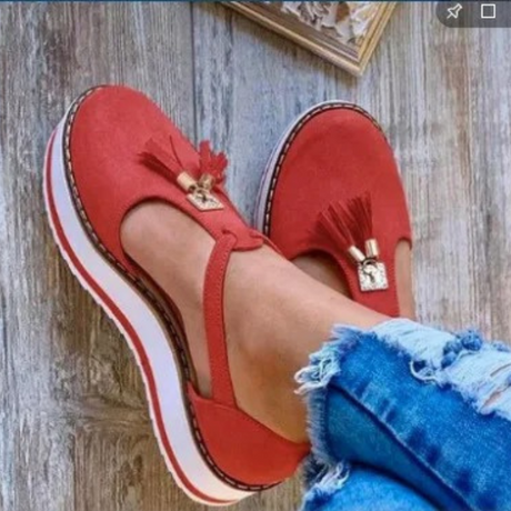 Plattformssandaler för kvinnor-Shoes for Women-bellasverige-Röd-35-Hemnix
