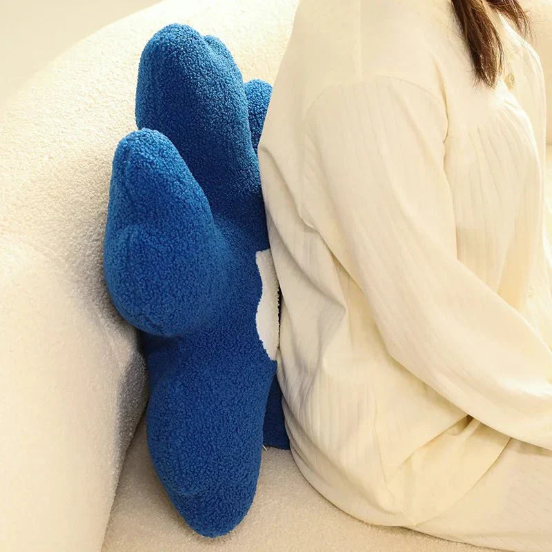 Plush Abstrakt Blomform Kudde i Mjuk Bomullsmaterial Carvallo