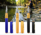 Kompakt fiskeuppsättning med teleskopspö – Bärbart fiskespö för unterwegs Carvallo